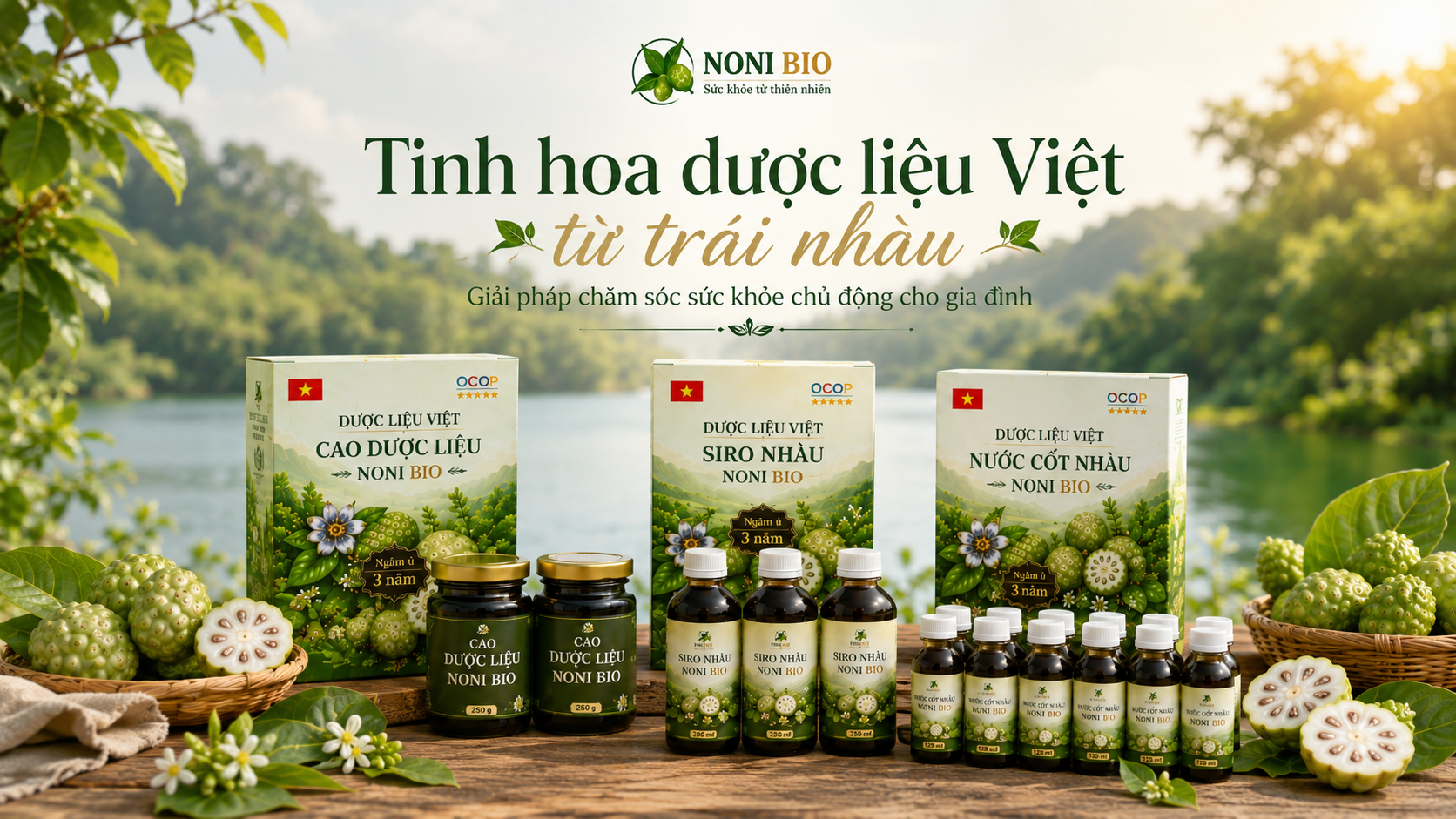 Tinh hoa dược liệu Việt từ trái nhàu: Giải pháp chăm sóc sức khỏe chủ động cho gia đình