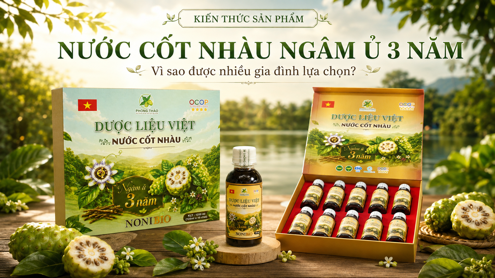 Vì sao nước cốt nhàu ngâm ủ 3 năm được nhiều gia đình lựa chọn?